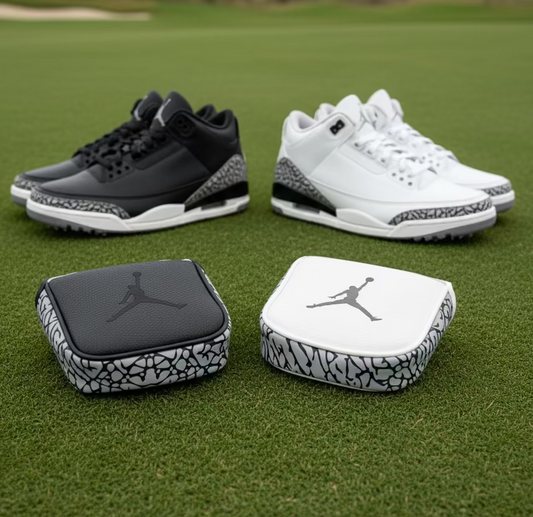 Air Jordan Mallet Putter Cover Magnetic Handmade Elephant print III's