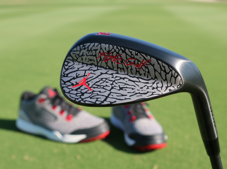 Elephant Print Wedges by Flight Golf Custom Made (Cement Grey)