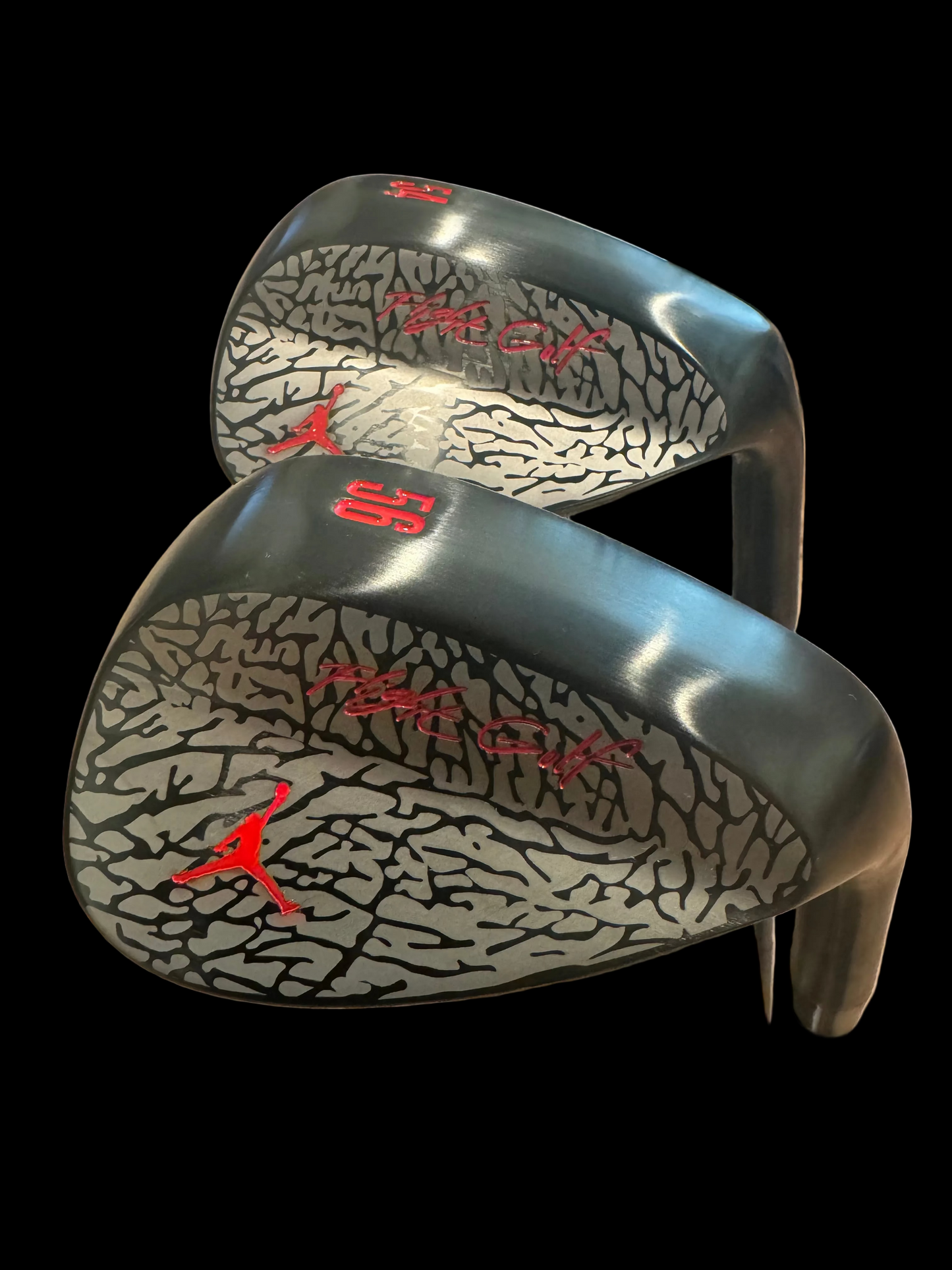 Elephant Print Wedges by Flight Golf Custom Made (Cement Grey)