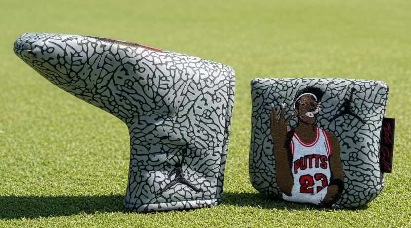 Air Jordan Golf Putter Head Cover Textured Elephant Print Cement Grey No 3 Putts