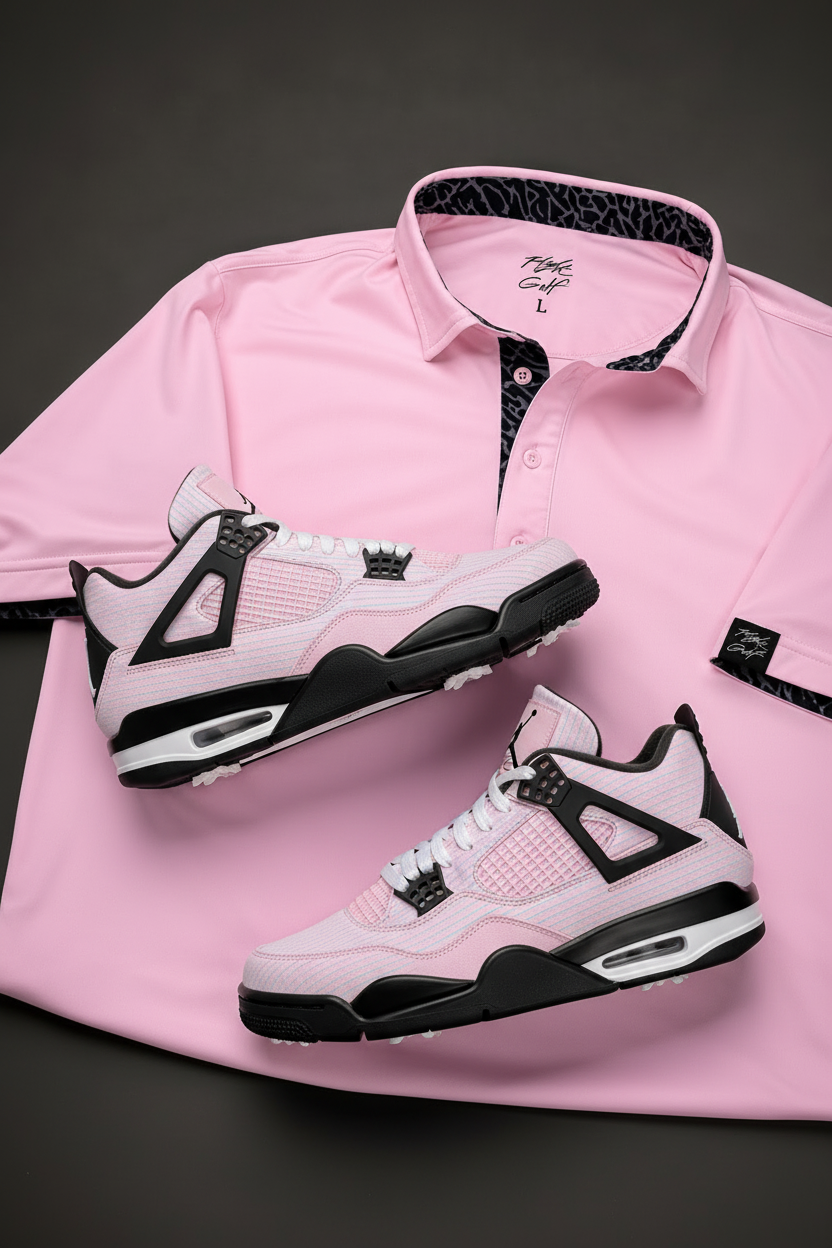 Air Jordan Elephant Print Golf Polo by Flight Golf (Fitted Fit)