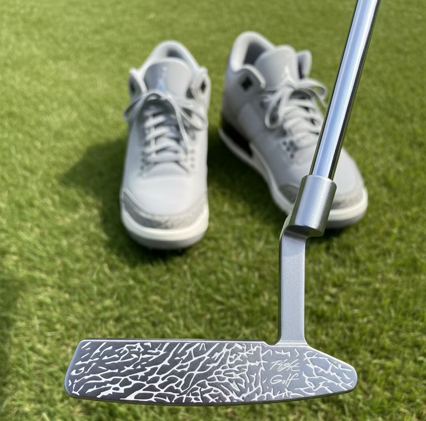 Air Jordan Elephant Print Blade Putter by Flight Golf Silver