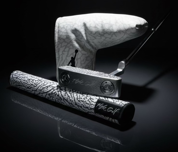 Air Jordan Elephant Print Blade Putter by Flight Golf Silver