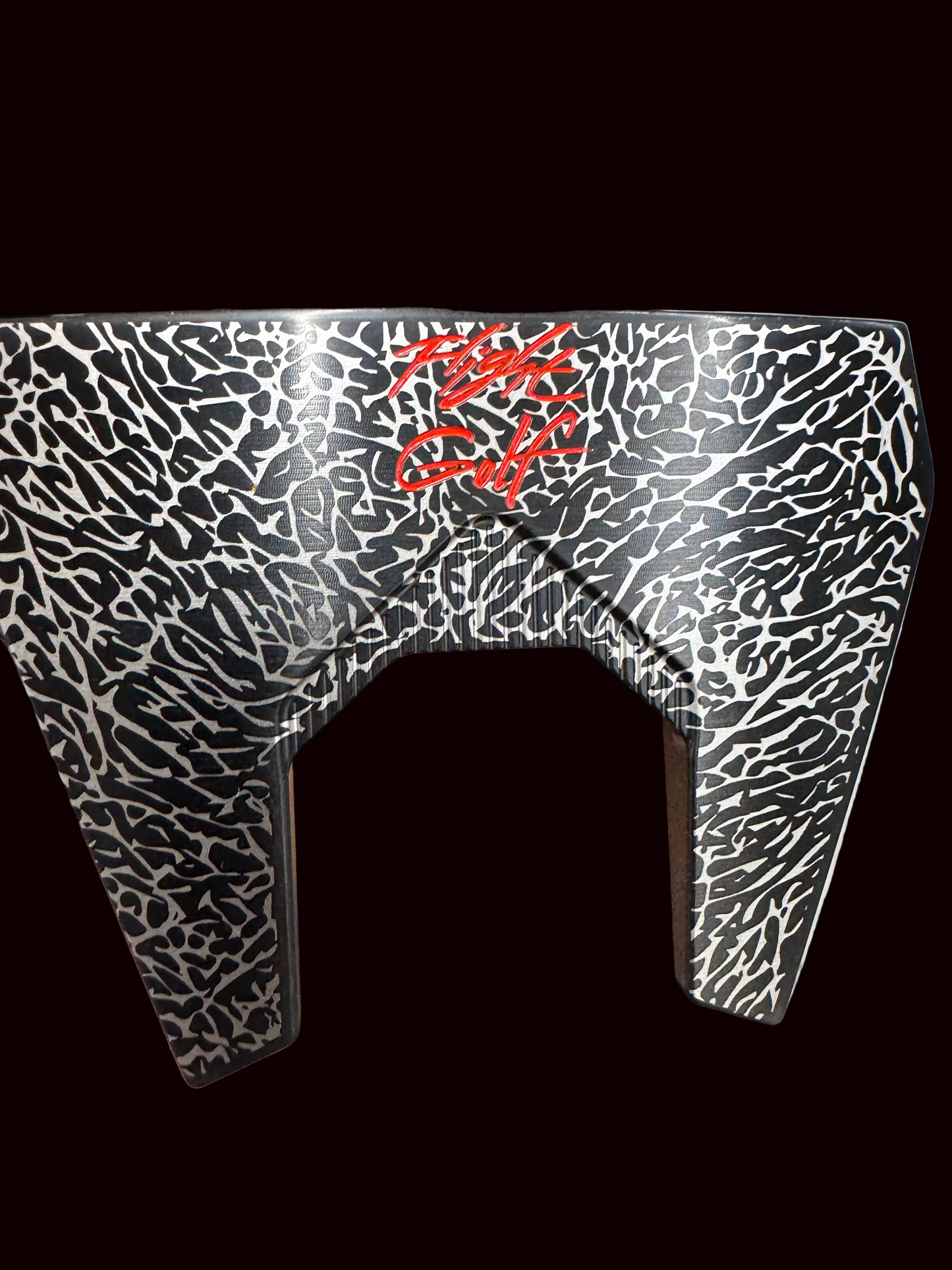 Air Jordan Mallet Putter Elephant Print by Flight Golf (Bulls RED)