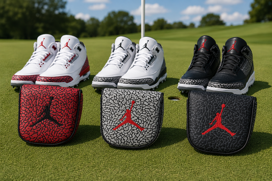Air Jordan Center Shaft Textured Elephant Print  Mallet Magnetic Putter Cover (Copy)
