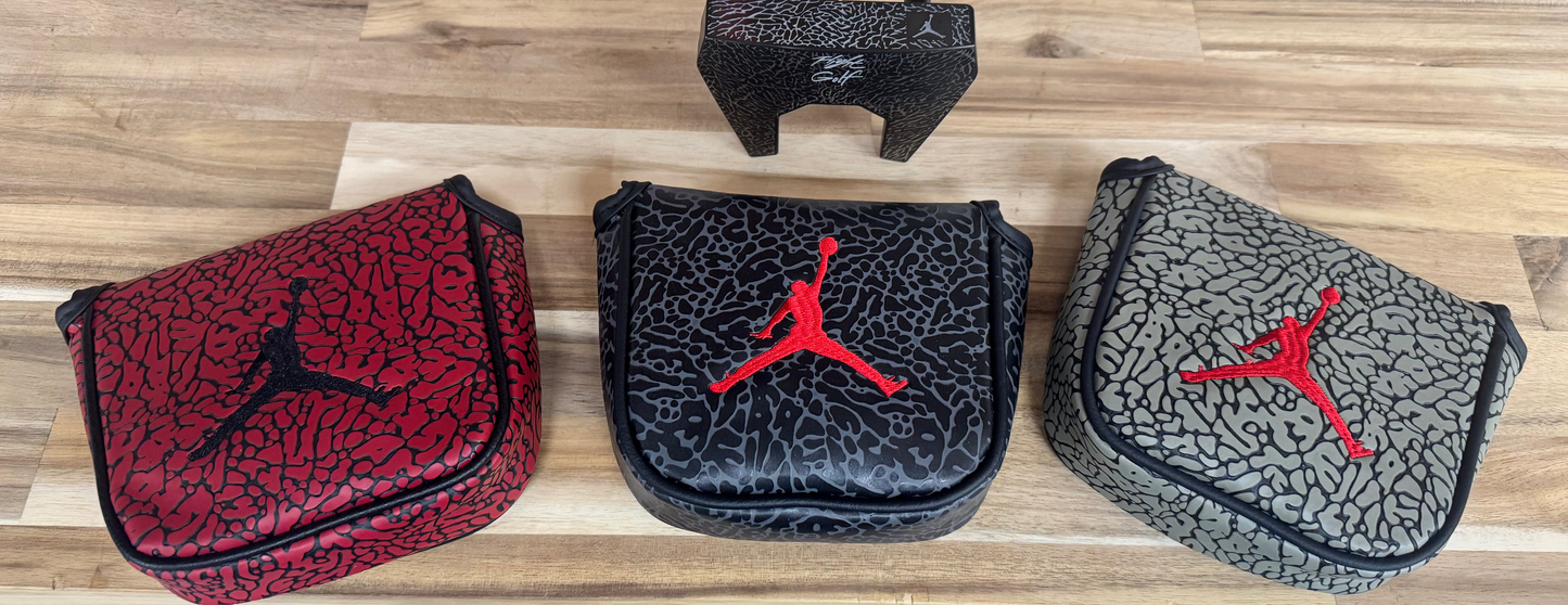 Air Jordan Center Shaft Textured Elephant Print  Mallet Magnetic Putter Cover (Copy)