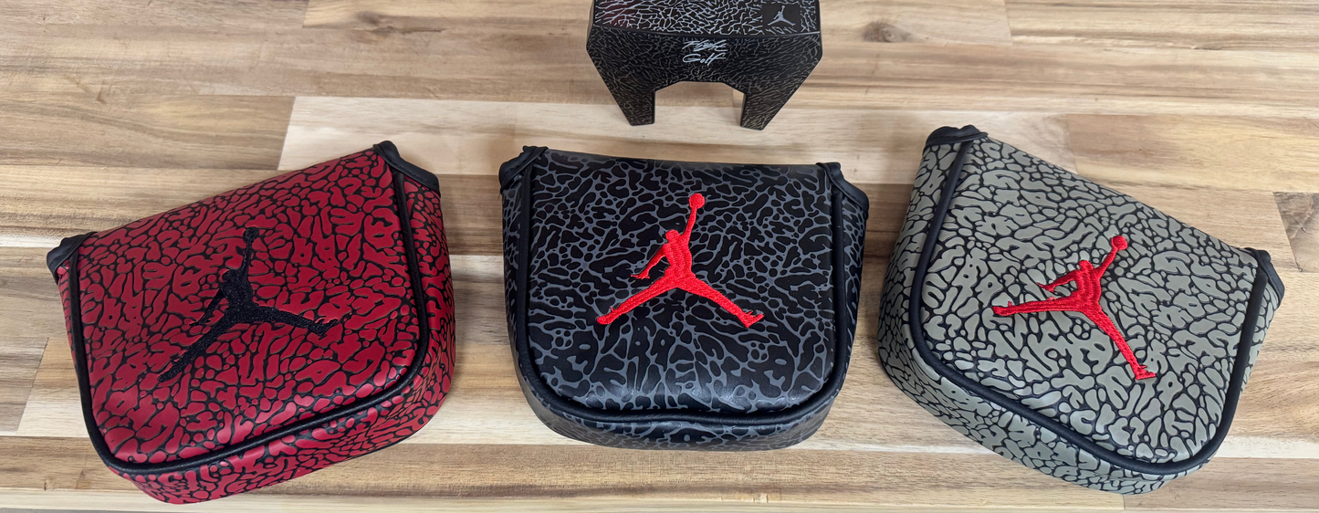 Air Jordan Center Shaft Textured Elephant Print  Mallet Magnetic Putter Cover (Copy)