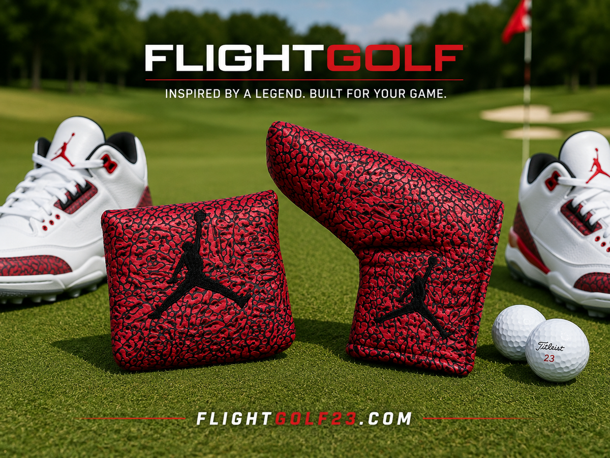 Air Jordan Golf Head Cover Textured Elephant Print Blood Red