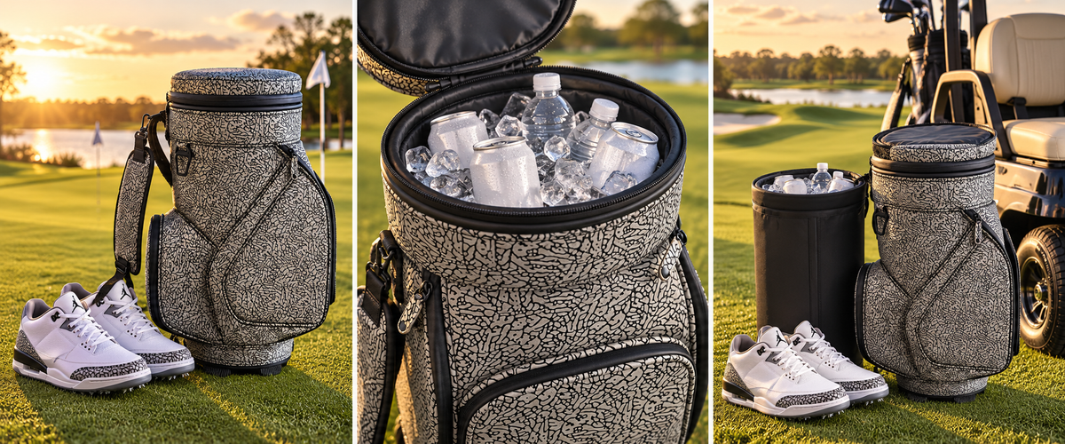 Air Jordan Den Caddy Cooler Textured  Elephant Print by FLIGHT GOLF