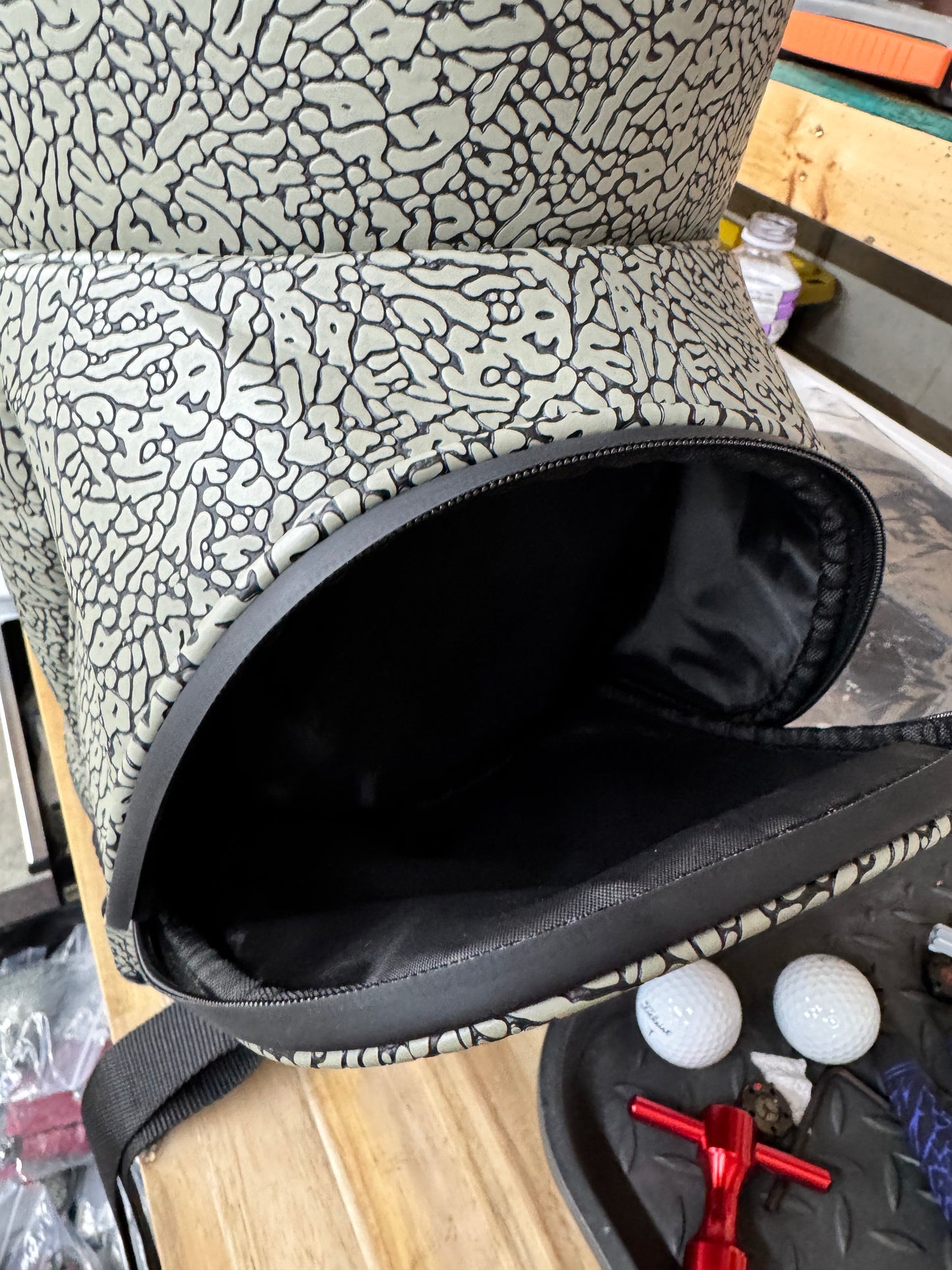 Air Jordan Den Caddy Cooler Textured  Elephant Print by FLIGHT GOLF