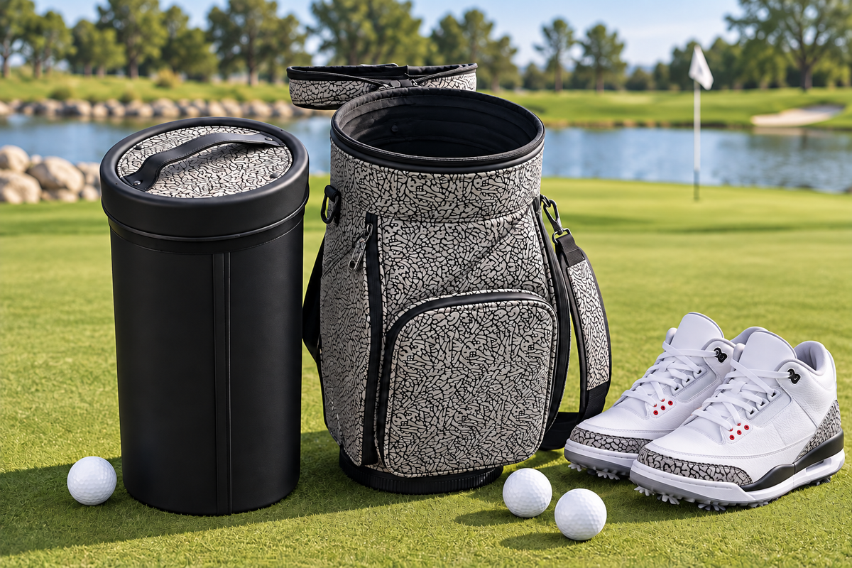 Air Jordan Den Caddy Cooler Textured  Elephant Print by FLIGHT GOLF