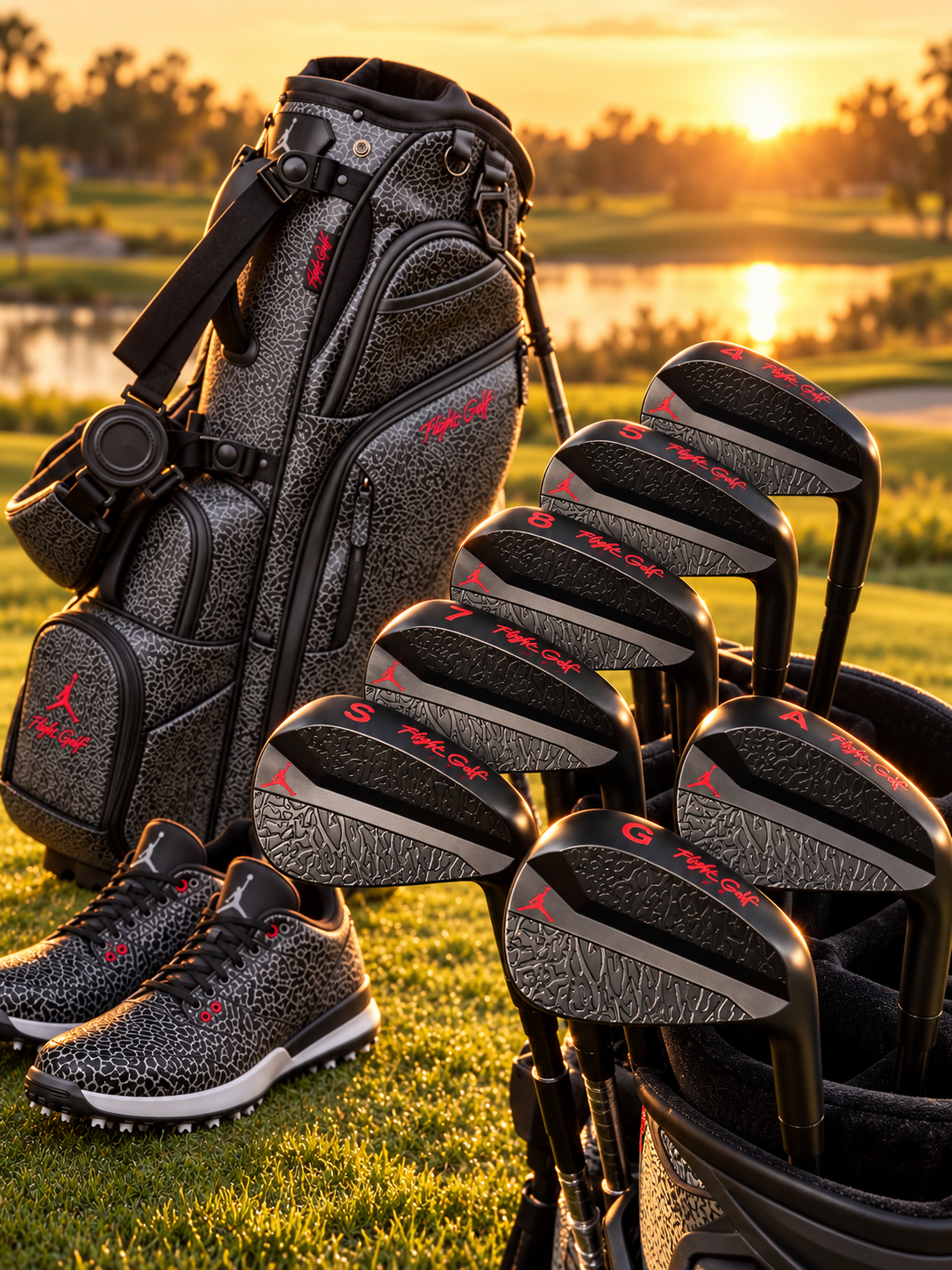 Air Jordan Irons Forged Textured Elephant print by Flight Golf Set (10) Custom