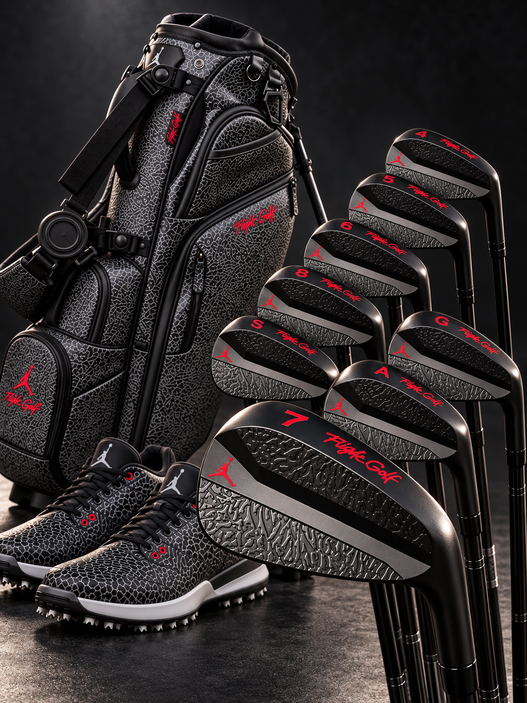Air Jordan Irons Forged Textured Elephant print by Flight Golf Set (10) Custom