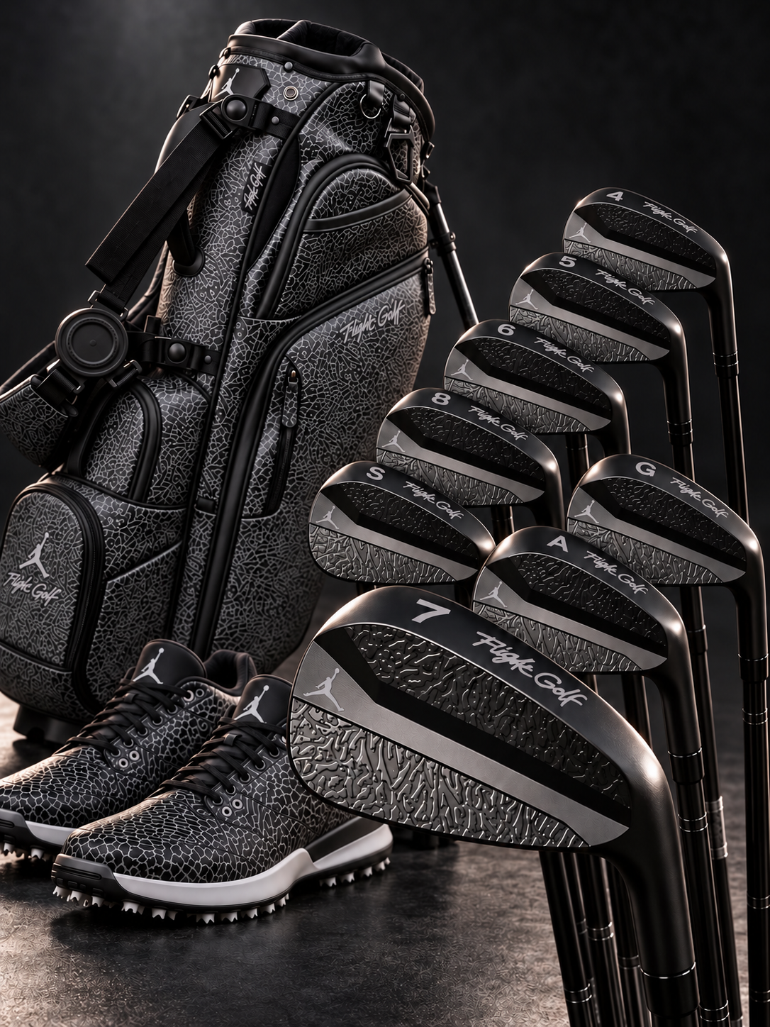 Air Jordan Irons Forged Textured Elephant print by Flight Golf Set (10) Custom