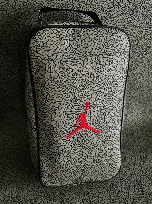 Air Jordan Shoe Bag Leather Textured Elephant Print