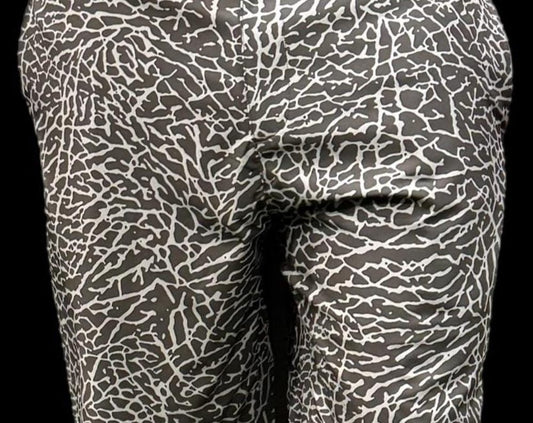 Air Jordan Black Elephant print golf shorts by Flight Golf