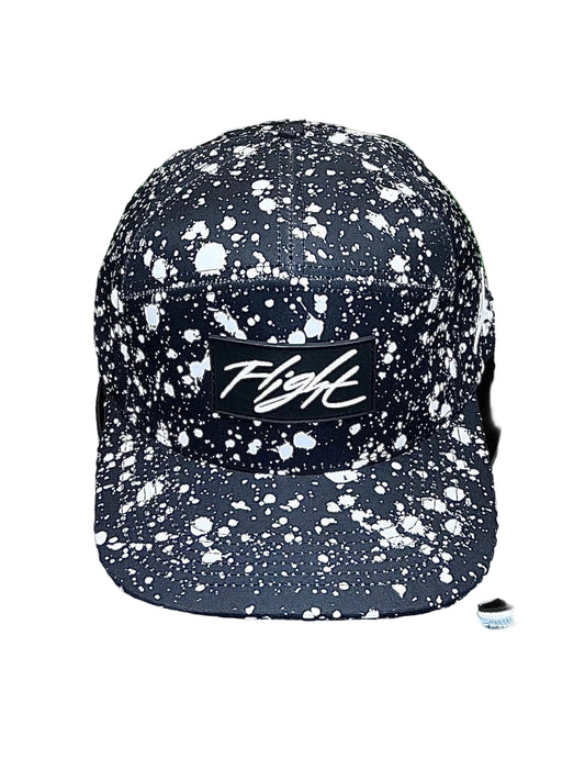 Air Jordan Hat Black Splatter Print Snap back by Flight Golf