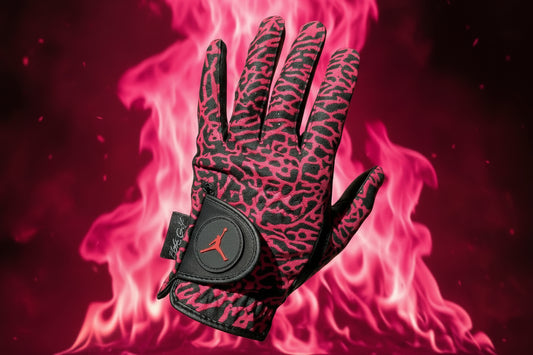 Jordan Golf Glove Elephant print Bulls Red Left Hand Only