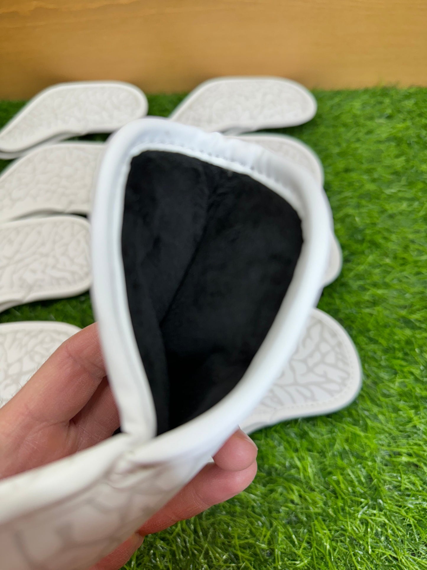 Jordan Elephant Print Magnetic Iron Head Covers Grey Elephant Print Unc Blue (SOLD INDIVIDUALLY)