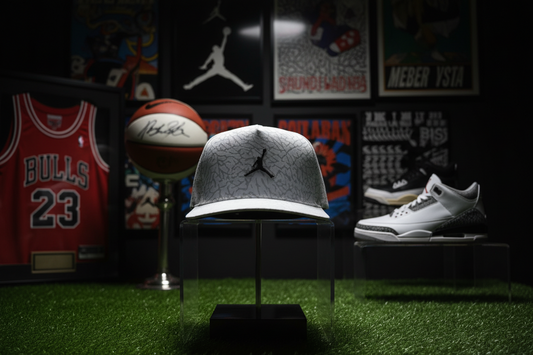Air Jordan White/Grey Elephant Print Snap back by Flight Golf