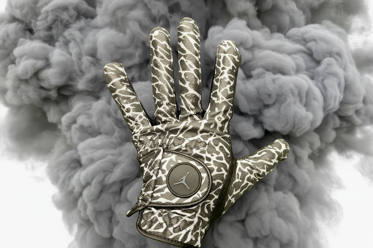 Jordan Golf Glove Elephant print Black & Grey Left Hand Only