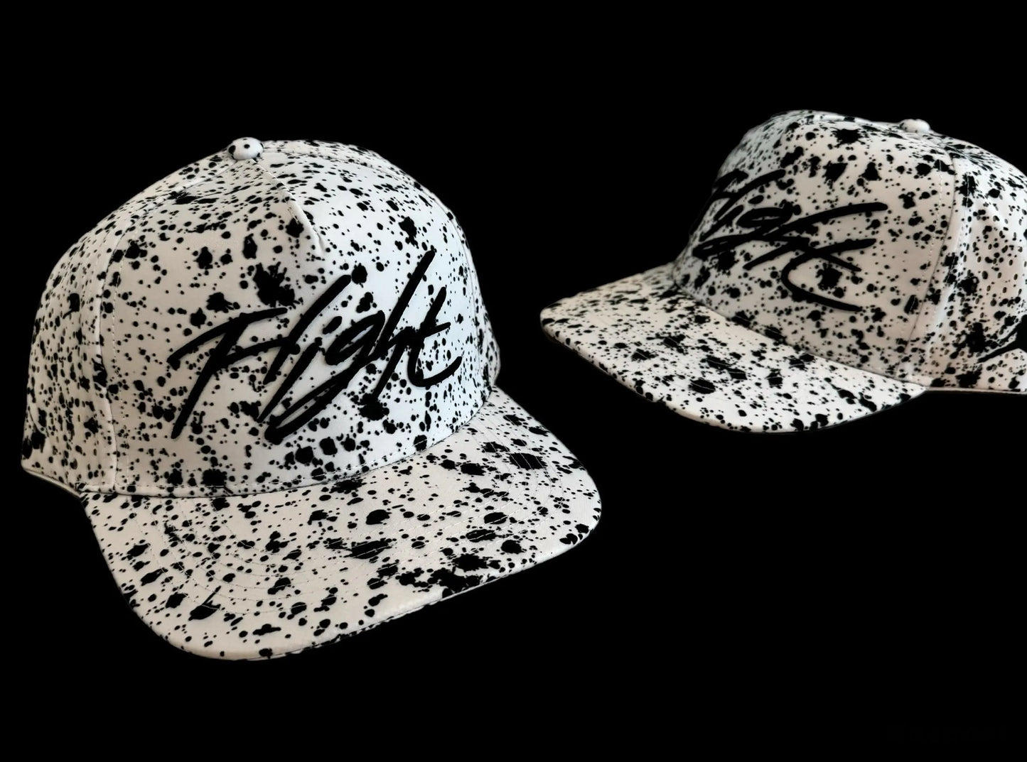 Air Jordan Hat White Splatter Print Snap back by Flight Golf