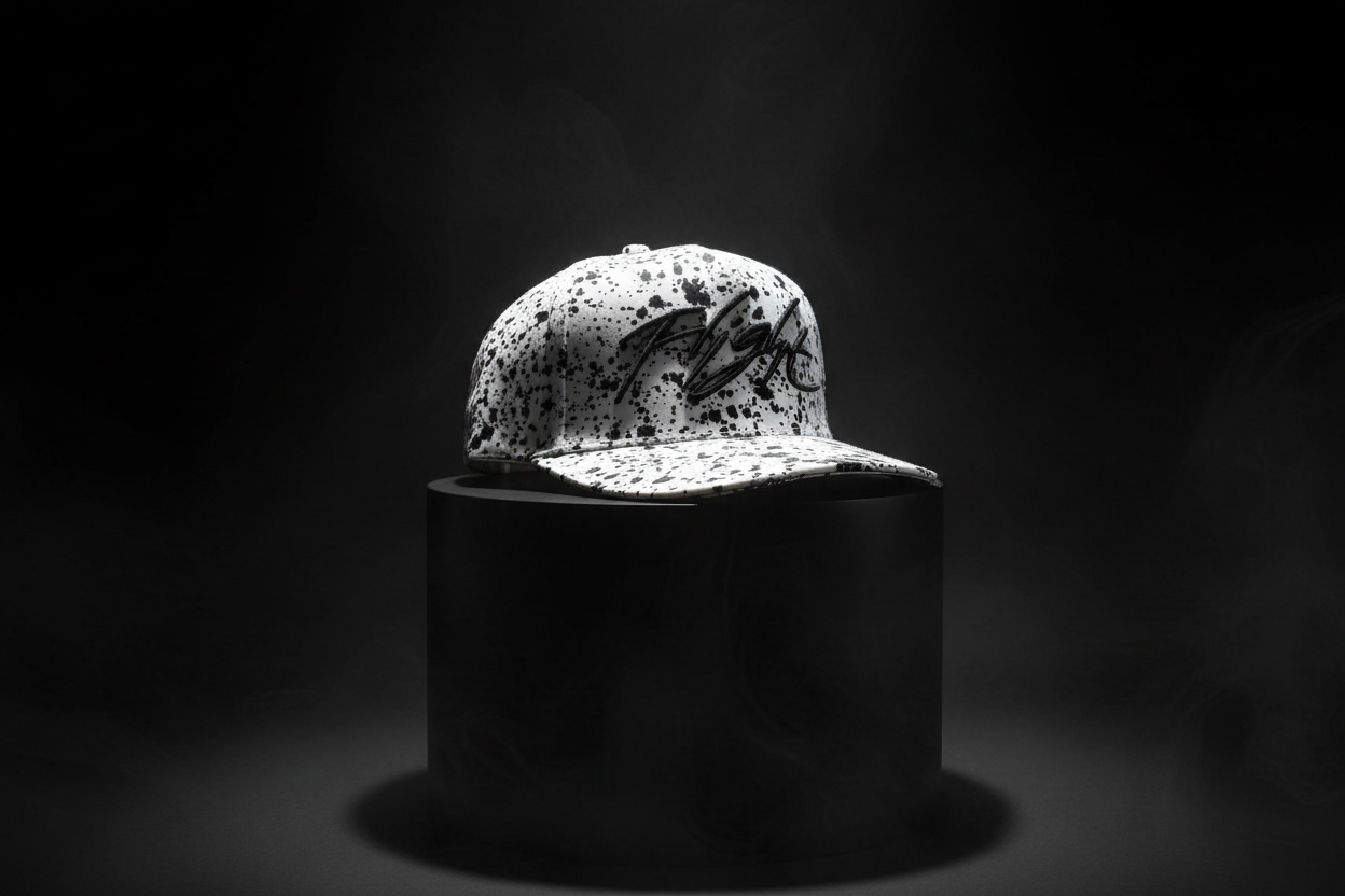Air Jordan White Splatter Print Snap back by Flight Golf