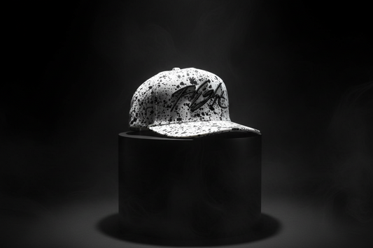 Air Jordan White Splatter Print Snap back by Flight Golf