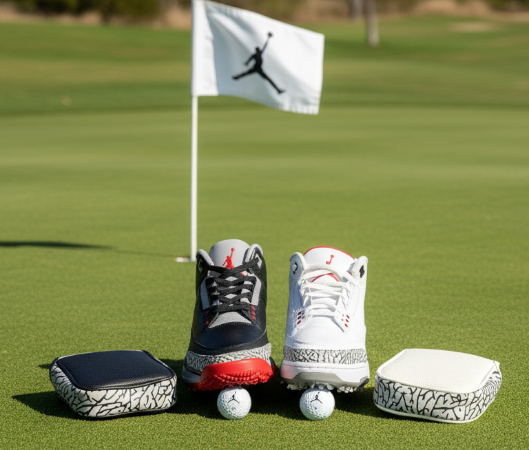 Air Jordan Mallet Putter Cover Magnetic Handmade Elephant print III's