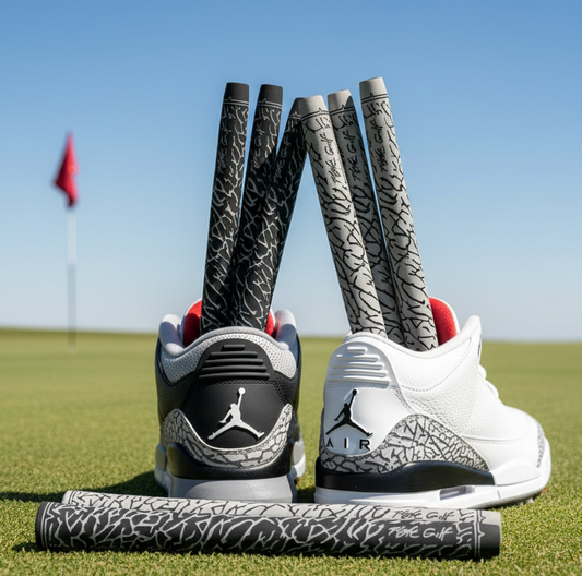 Air Jordan inspired Golf Grips Elephant Print Soft Rubber Tour Velvet MID SIZE by Flight Golf