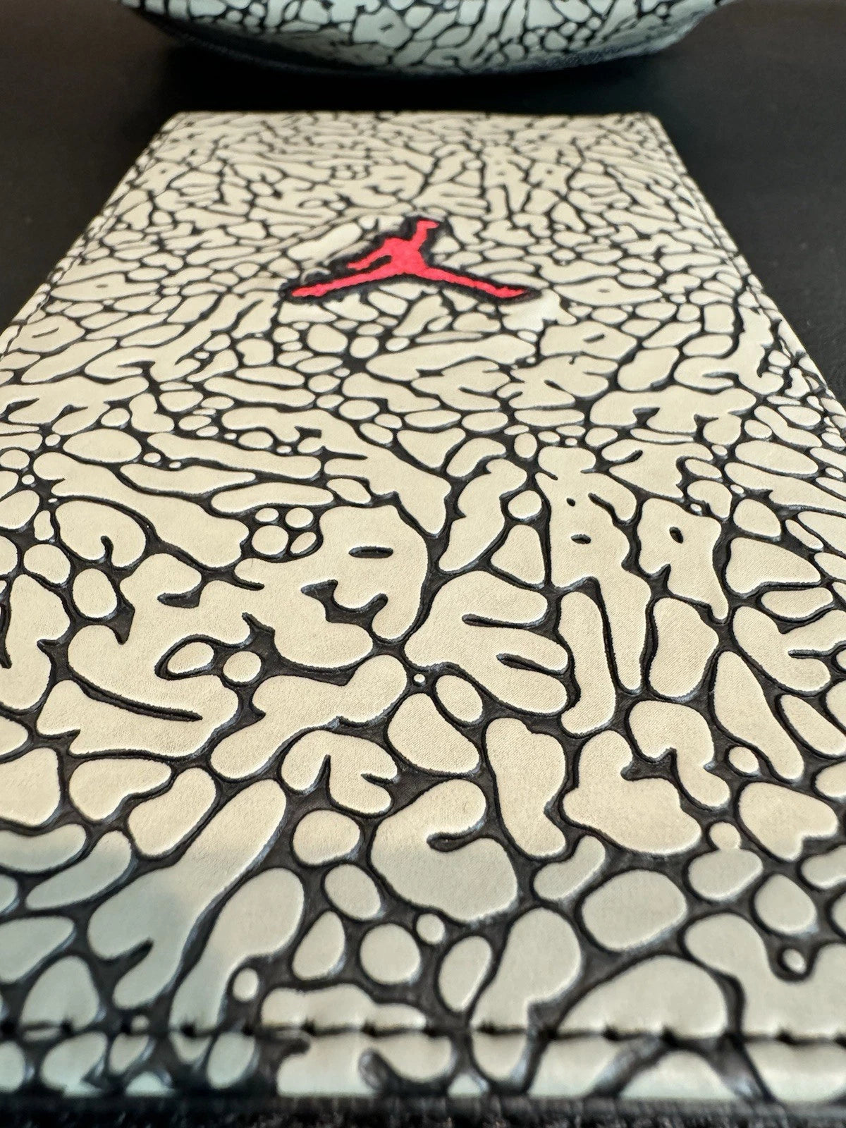 Air Jordan Textured Elephant Print Leather Yardage Book Handmade Golf Swag Custom