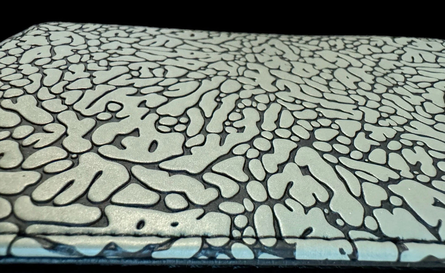 Air Jordan Textured Elephant Print Leather Yardage Book Handmade Golf Swag Custom