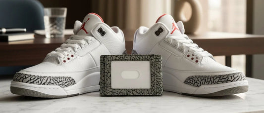 Air Jordan inspired Textured Elephant Print Leather Wallet